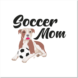 Soccer Mom Pitbull Novelty Funny Tee Posters and Art